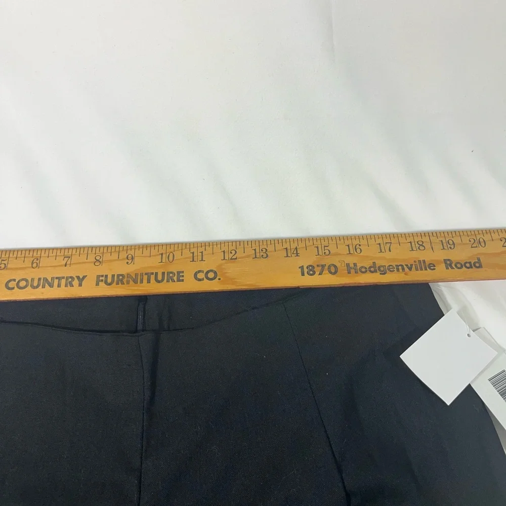 JUSTFAB‎ LINEN ANKLE PANT BACK ZIP CLOSURE SZ 1X BLACK NEW